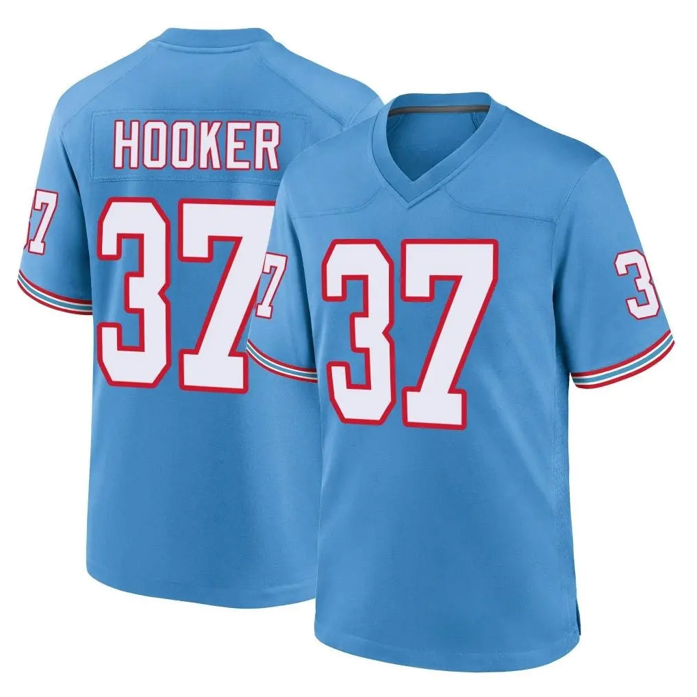 Tuec T.Titans #37 Amani Hooker Player Light Blue Oilers Throwback Home Game Stitched Jerseys