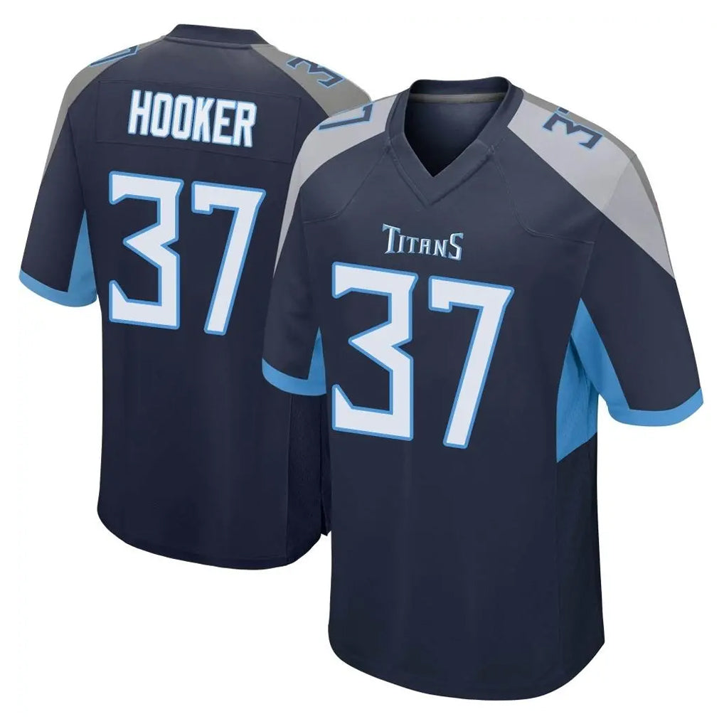 Tuec T.Titans #37 Amani Hooker Player Navy Home Game Stitched Jerseys