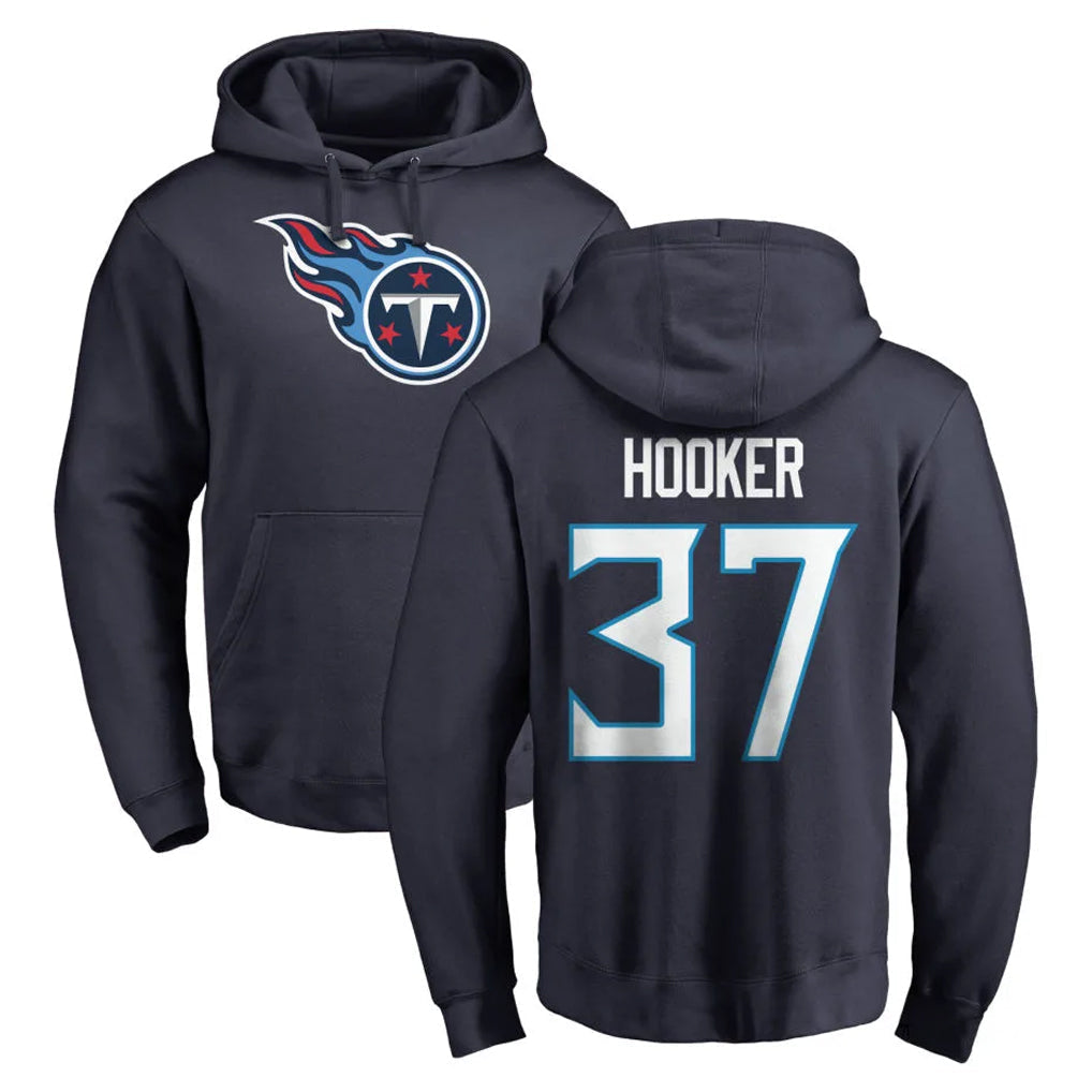 Tuec T.Titans #37 Amani Hooker Player Navy Logo Pullover Hoodies Home Game Stitched Jerseys