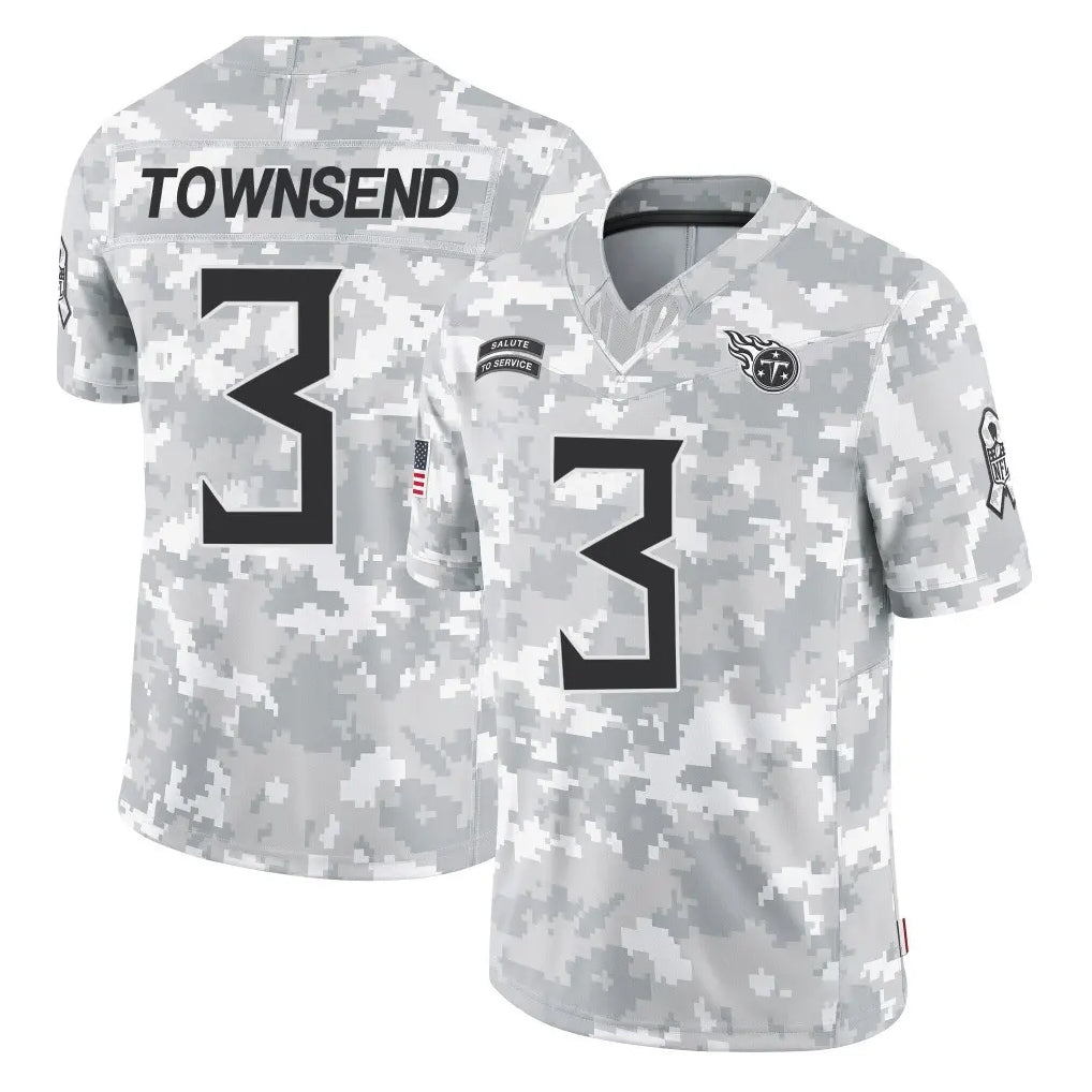 Tuec T.Titans #3 Tommy Townsend Player Arctic Camo Limited Salute to Service Home Game Stitched Jerseys