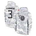 Tuec T.Titans #3 Tommy Townsend Player Camo Arctic Salute to Service Pullover Hoodies Home Game Stitched Jerseys