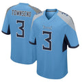 Tuec T.Titans #3 Tommy Townsend Player Light Blue Home Game Stitched Jerseys