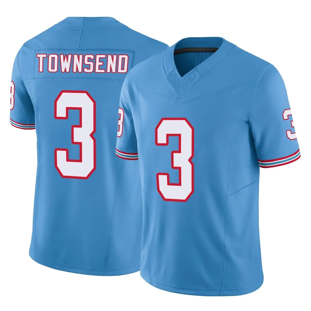 Tuec T.Titans #3 Tommy Townsend Player Light Blue Limited Vapor F.U.S.E. Home Game Stitched Jerseys