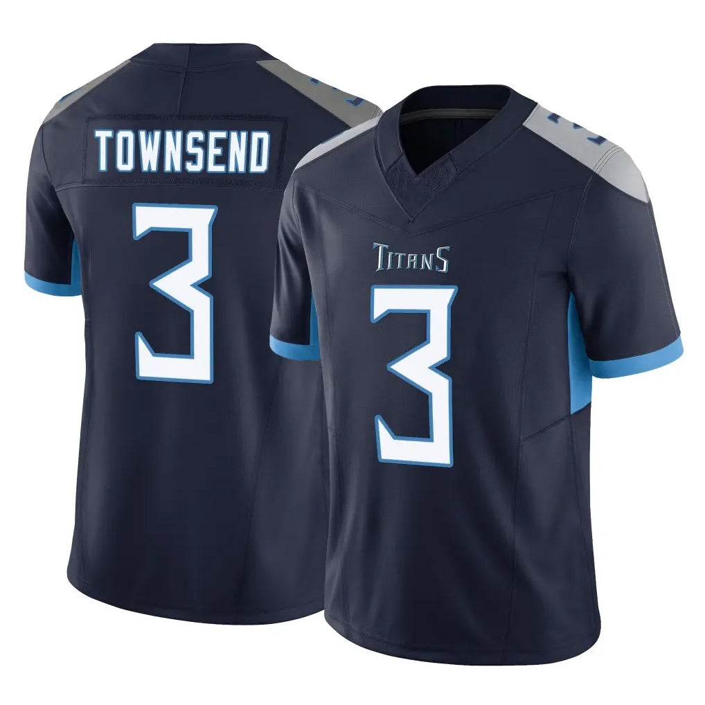 Tuec T.Titans #3 Tommy Townsend Player Navy Limited Vapor F.U.S.E. Home Game Stitched Jerseys