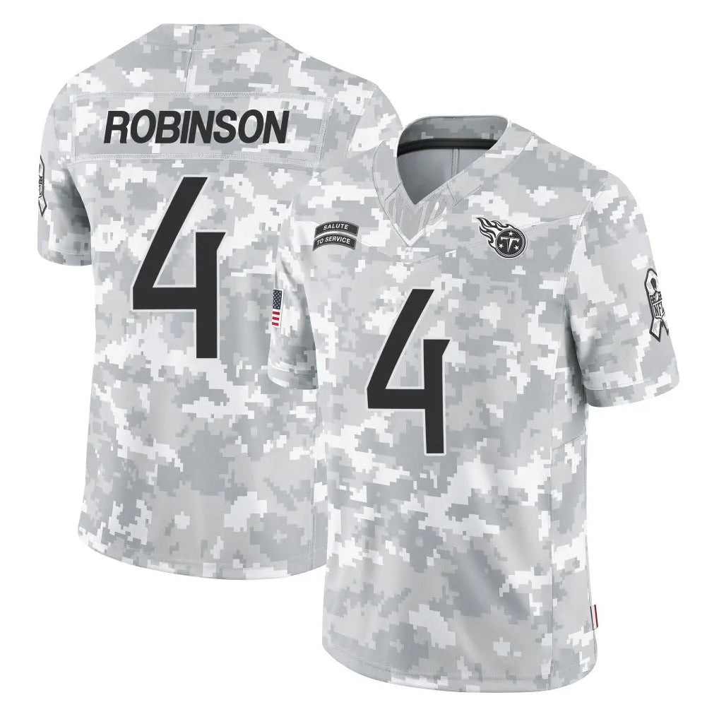 Tuec T.Titans #4 Wan'Dale Robinson Player Arctic Camo Limited Salute to Service Home Game Stitched Jerseys