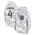Tuec T.Titans #4 Wan'Dale Robinson Player Camo Arctic Salute to Service Pullover Hoodies Home Game Stitched Jerseys