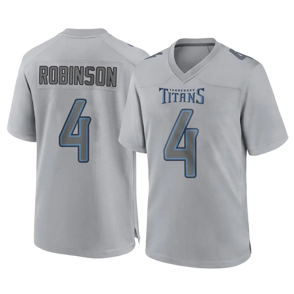 Tuec T.Titans #4 Wan'Dale Robinson Player Gray Atmosphere Fashion Home Game Stitched Jerseys