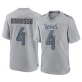 Tuec T.Titans #4 Wan'Dale Robinson Player Gray Atmosphere Fashion Home Game Stitched Jerseys