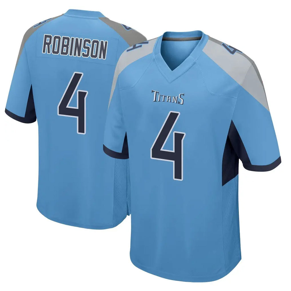 Tuec T.Titans #4 Wan'Dale Robinson Player Light Blue Home Game Stitched Jerseys