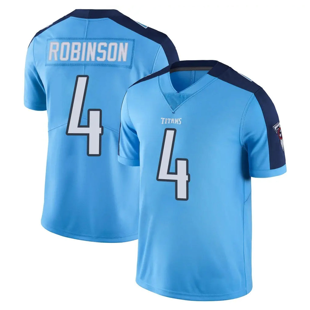 Tuec T.Titans #4 Wan'Dale Robinson Player Light Blue Limited Color Rush Home Game Stitched Jerseys