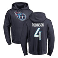 Tuec T.Titans #4 Wan'Dale Robinson Player Navy Logo Pullover Hoodies Home Game Stitched Jerseys