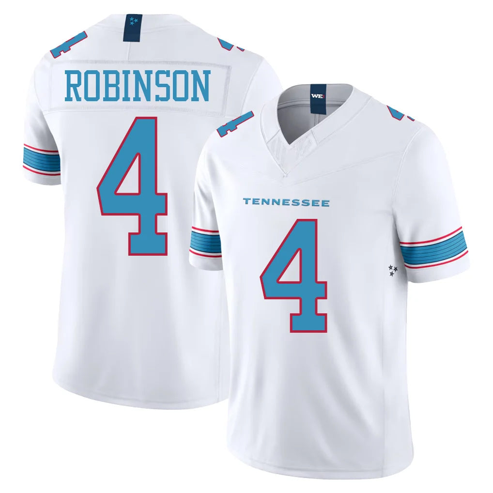 Tuec T.Titans #4 Wan'Dale Robinson Player White Limited Vapor F.U.S.E. Home Game Stitched Jerseys