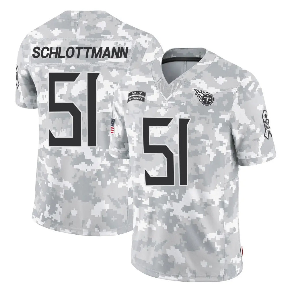 Tuec T.Titans #51 Austin Schlottmann Player Arctic Camo Limited Salute to Service Home Game Stitched Jerseys
