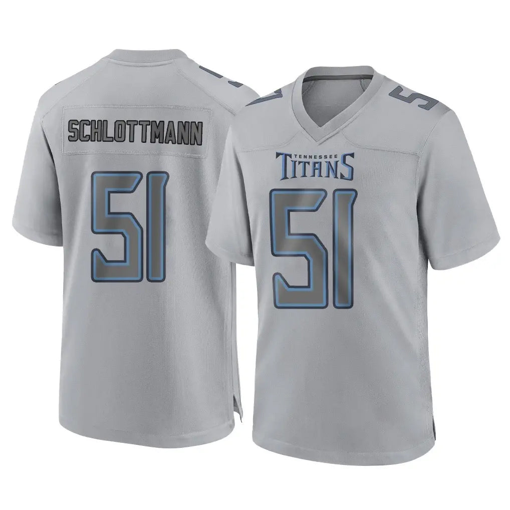 Tuec T.Titans #51 Austin Schlottmann Player Gray Atmosphere Fashion Home Game Stitched Jerseys