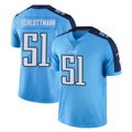 Tuec T.Titans #51 Austin Schlottmann Player Light Blue Limited Color Rush Home Game Stitched Jerseys