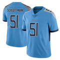 Tuec T.Titans #51 Austin Schlottmann Player Light Blue Limited Vapor Untouchable Home Game Stitched Jerseys
