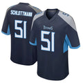 Tuec T.Titans #51 Austin Schlottmann Player Navy Home Game Stitched Jerseys