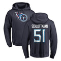 Tuec T.Titans #51 Austin Schlottmann Player Navy Logo Pullover Hoodies Home Game Stitched Jerseys
