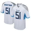 Tuec T.Titans #51 Austin Schlottmann Player White Home Game Stitched Jerseys
