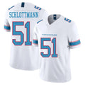 Tuec T.Titans #51 Austin Schlottmann Player White Limited Vapor F.U.S.E. Home Game Stitched Jerseys