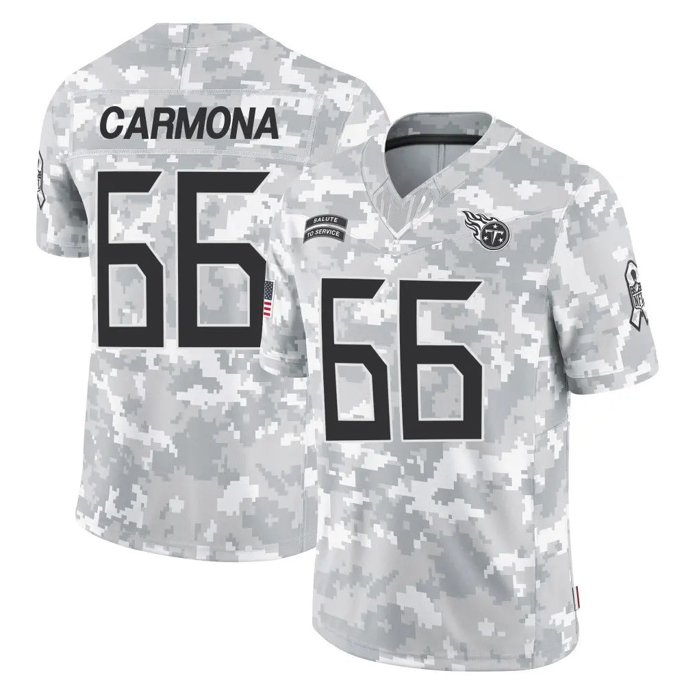 Tuec T.Titans #66 Fernando Carmona Jr. Player Arctic Camo Limited Salute to Service Home Game Stitched Jerseys