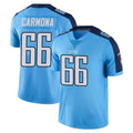 Tuec T.Titans #66 Fernando Carmona Jr. Player Light Blue Limited Color Rush Home Game Stitched Jerseys