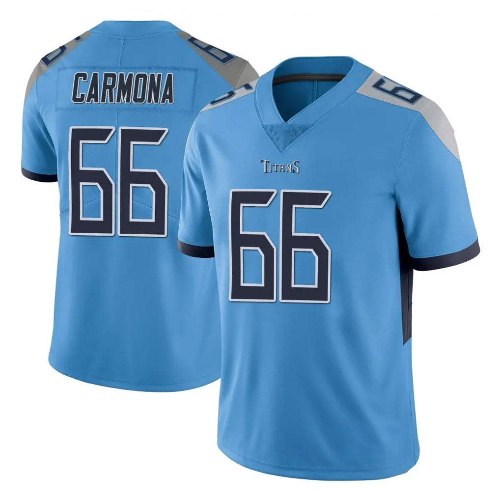 Tuec T.Titans #66 Fernando Carmona Jr. Player Light Blue Limited Vapor Untouchable Home Game Stitched Jerseys