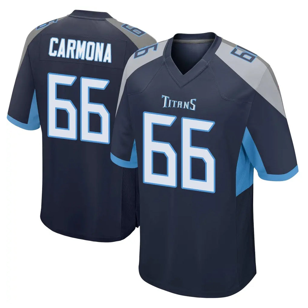Tuec T.Titans #66 Fernando Carmona Jr. Player Navy Home Game Stitched Jerseys