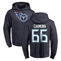 Tuec T.Titans #66 Fernando Carmona Jr. Player Navy Logo Pullover Hoodies Home Game Stitched Jerseys