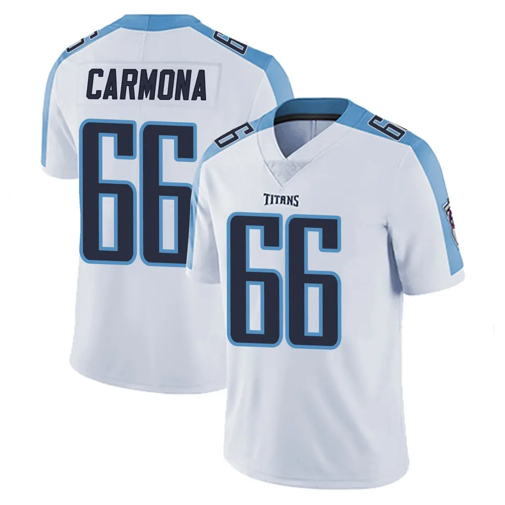 Tuec T.Titans #66 Fernando Carmona Jr. Player White Limited Vapor Untouchable Home Game Stitched Jerseys