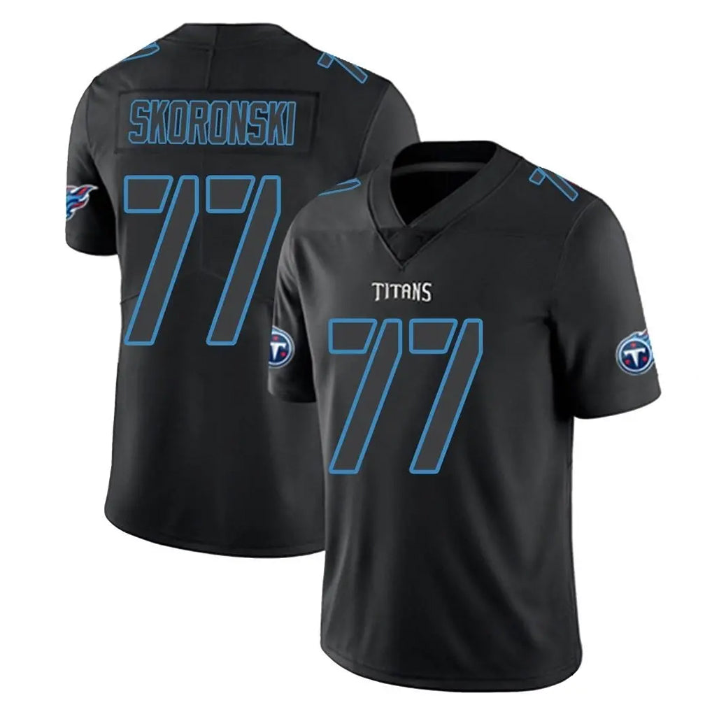 Tuec T.Titans #77 Peter Skoronski Player Black Impact Limited Home Game Stitched Jerseys