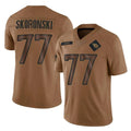Tuec T.Titans #77 Peter Skoronski Player Brown Limited Salute to Service Home Game Stitched Jerseys