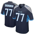 Tuec T.Titans #77 Peter Skoronski Player Navy Home Game Stitched Jerseys