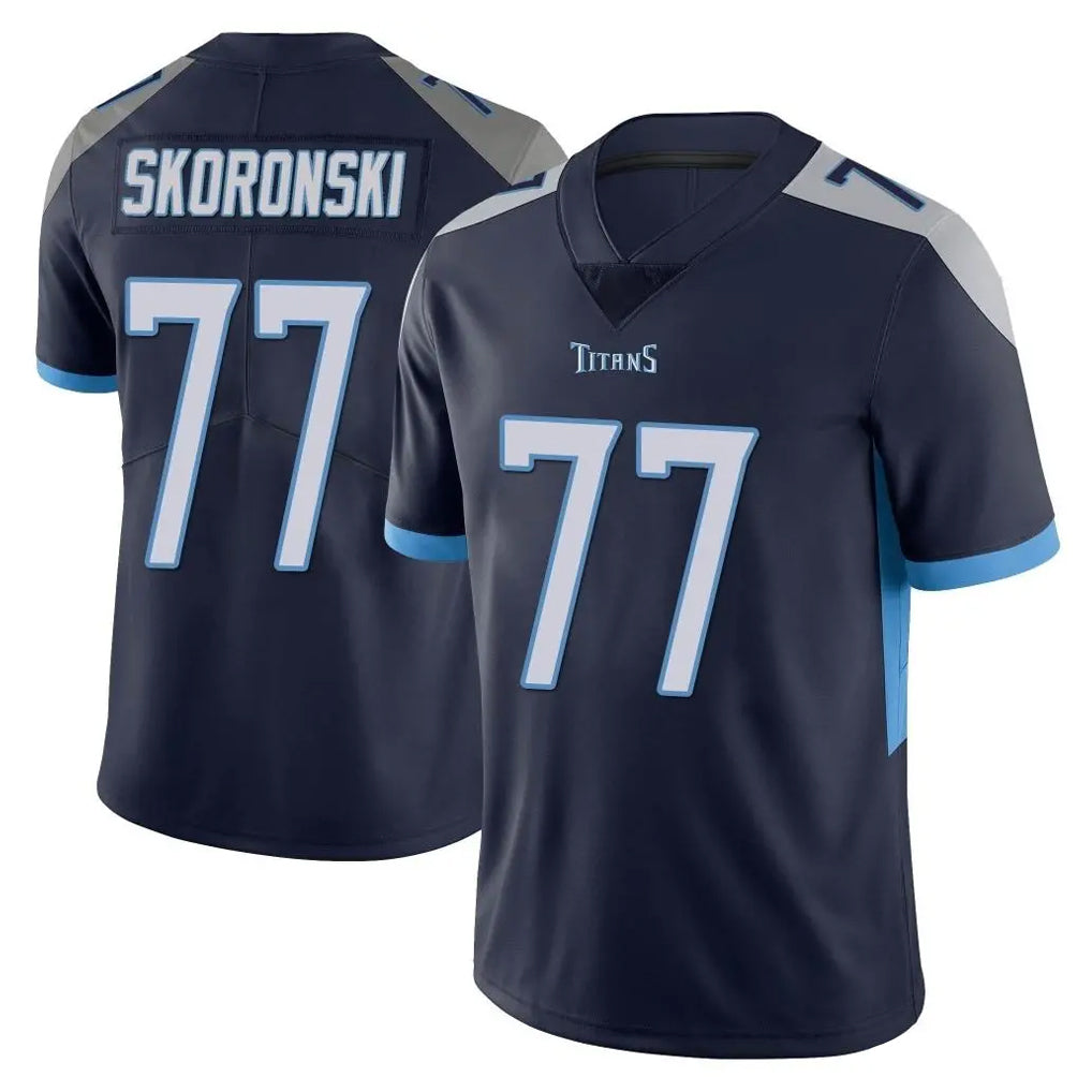 Tuec T.Titans #77 Peter Skoronski Player Navy Limited Vapor Untouchable Home Game Stitched Jerseys