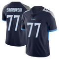 Tuec T.Titans #77 Peter Skoronski Player Navy Limited Vapor Untouchable Home Game Stitched Jerseys