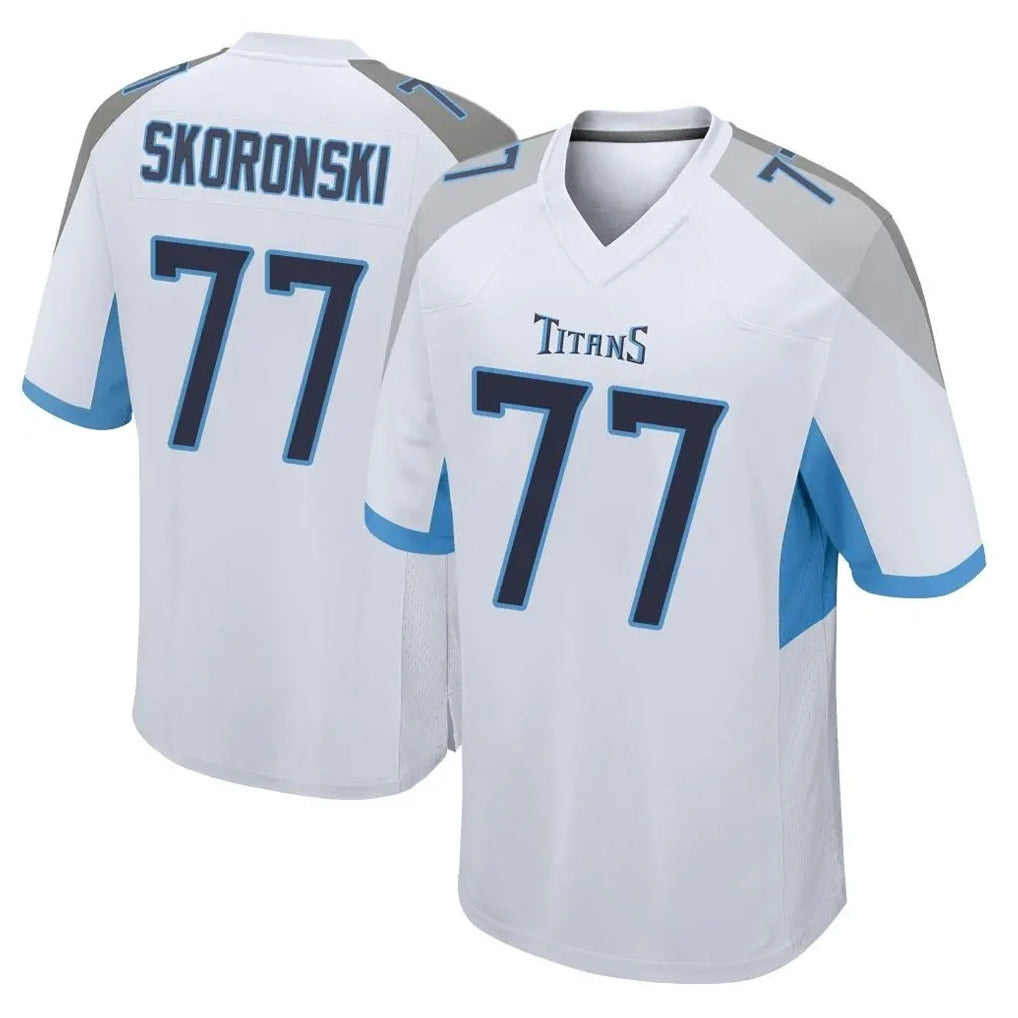 Tuec T.Titans #77 Peter Skoronski Player White Home Game Stitched Jerseys
