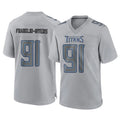 Tuec T.Titans #91 John Franklin-Myers Player Gray Atmosphere Fashion Home Game Stitched Jerseys