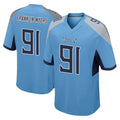 Tuec T.Titans #91 John Franklin-Myers Player Light Blue Home Game Stitched Jerseys