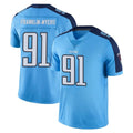 Tuec T.Titans #91 John Franklin-Myers Player Light Blue Limited Color Rush Home Game Stitched Jerseys