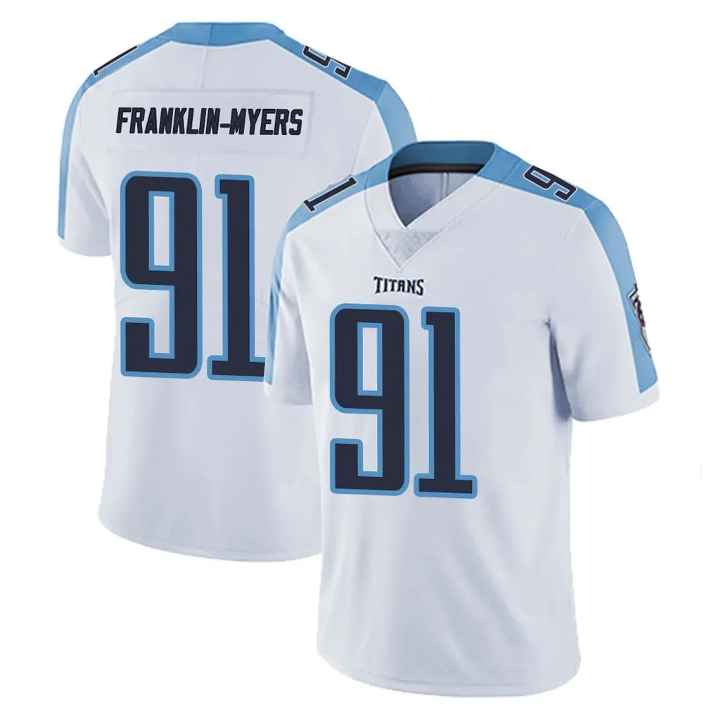 Tuec T.Titans #91 John Franklin-Myers Player White Limited Vapor Untouchable Home Game Stitched Jerseys