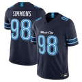 Tuec T.Titans #98 Jeffery Simmons Navy 2026 Rivalries Collection Limited Stitched Jerseys
