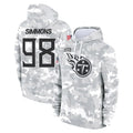 Tuec T.Titans #98 Jeffery Simmons Player Camo Arctic Salute to Service Pullover Hoodies Home Game Stitched Jerseys