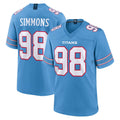 Tuec T.Titans #98 Jeffery Simmons Player Light Blue 2026 Game Home Stitched Jerseys