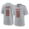 Tuec TB.Buccaneers #0 Yaya Diaby Player Gray Atmosphere Fashion Home Game Stitched Jerseys