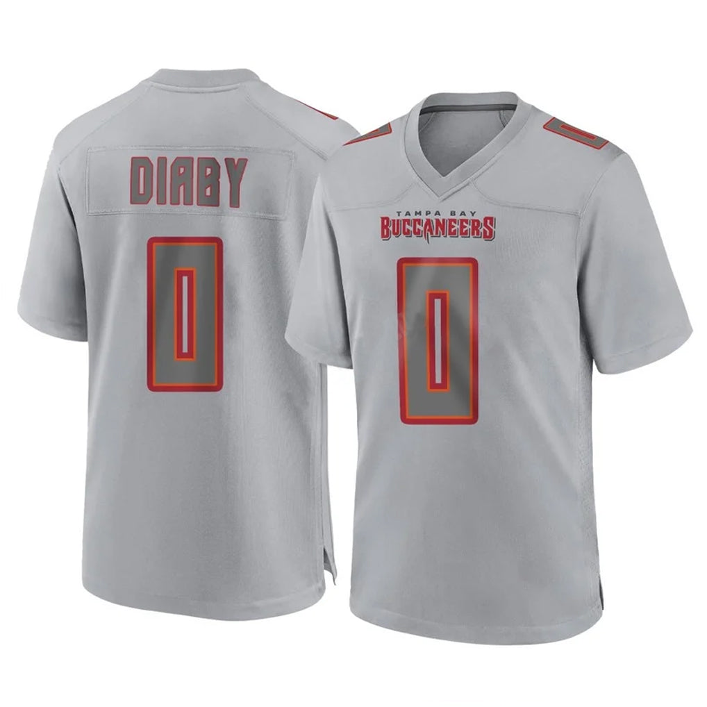 Tuec TB.Buccaneers #0 Yaya Diaby Player Gray Atmosphere Fashion Home Game Stitched Jerseys