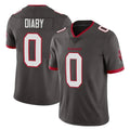 Tuec TB.Buccaneers #0 Yaya Diaby Player Pewter Limited Alternate Vapor Home Game Stitched Jerseys