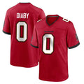 Tuec TB.Buccaneers #0 Yaya Diaby Player Red Home Game Stitched Jerseys