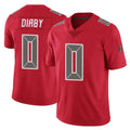 Tuec TB.Buccaneers #0 Yaya Diaby Player Red Limited Color Rush Home Game Stitched Jerseys