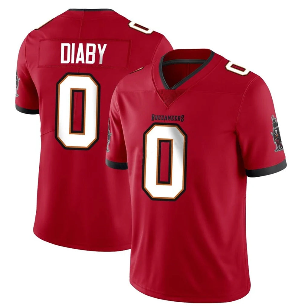 Tuec TB.Buccaneers #0 Yaya Diaby Player Red Limited Vapor F.U.S.E. Home Game Stitched Jerseys
