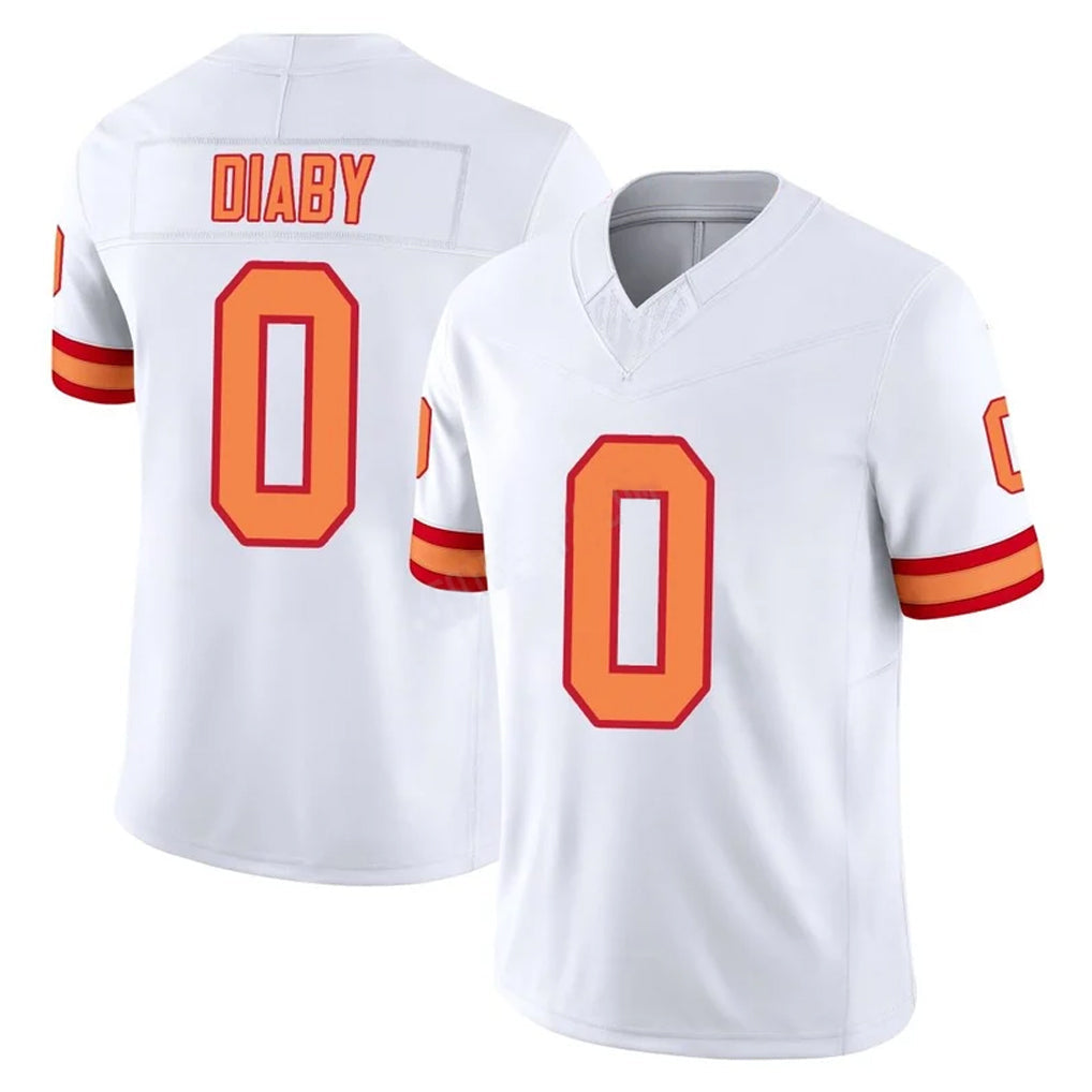 Tuec TB.Buccaneers #0 Yaya Diaby Player White Limited '76 Vapor F.U.S.E. Home Game Stitched Jerseys